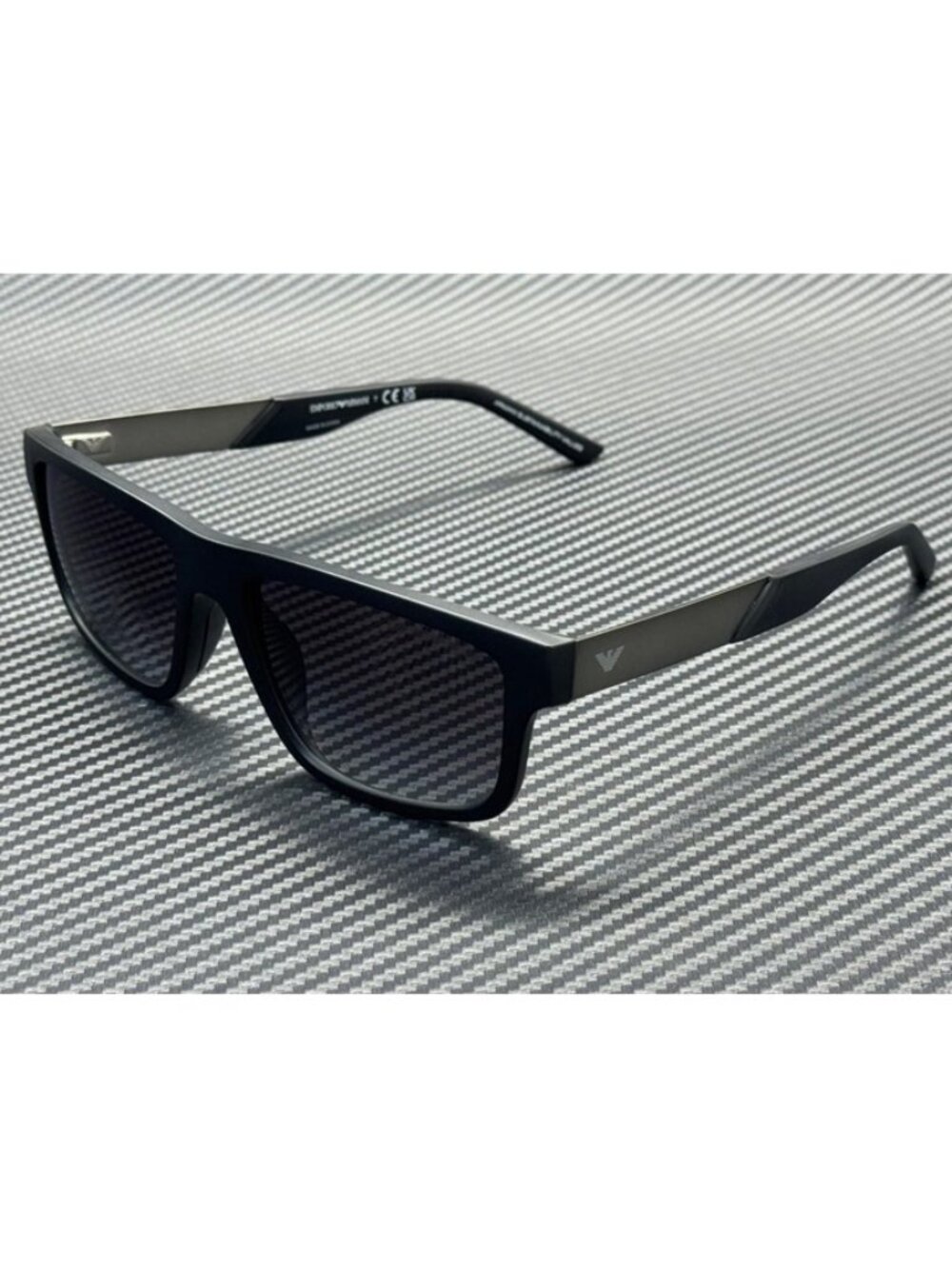 New Emporio Armani Men Matte Black Sunglasses 57-18-145